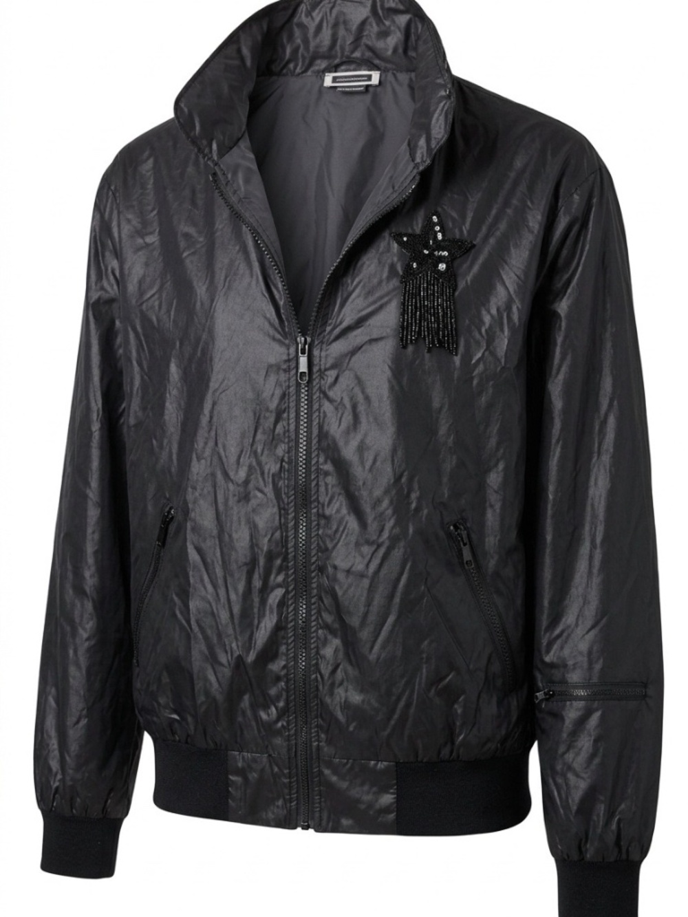 Lacoste vintage rain jacket with hood - size M